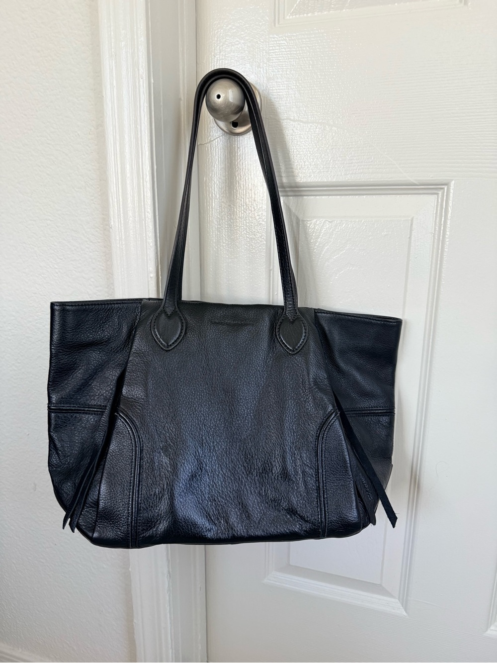 Aimee Kestenberg Black Leather Tote Bag